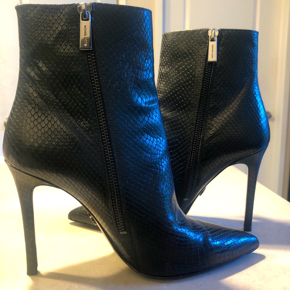 **Brand New** Micheal Kors Snake Skin Ankle Boots